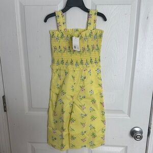 Janie and Jack Yellow Floral Jumpsuit